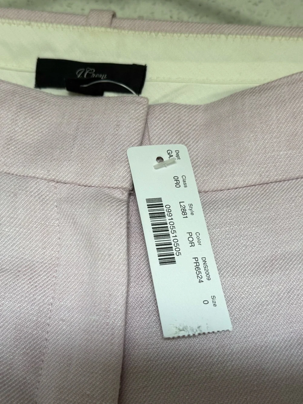 Jcrew NWT Linen peyton NAVY wide leg pants size 0